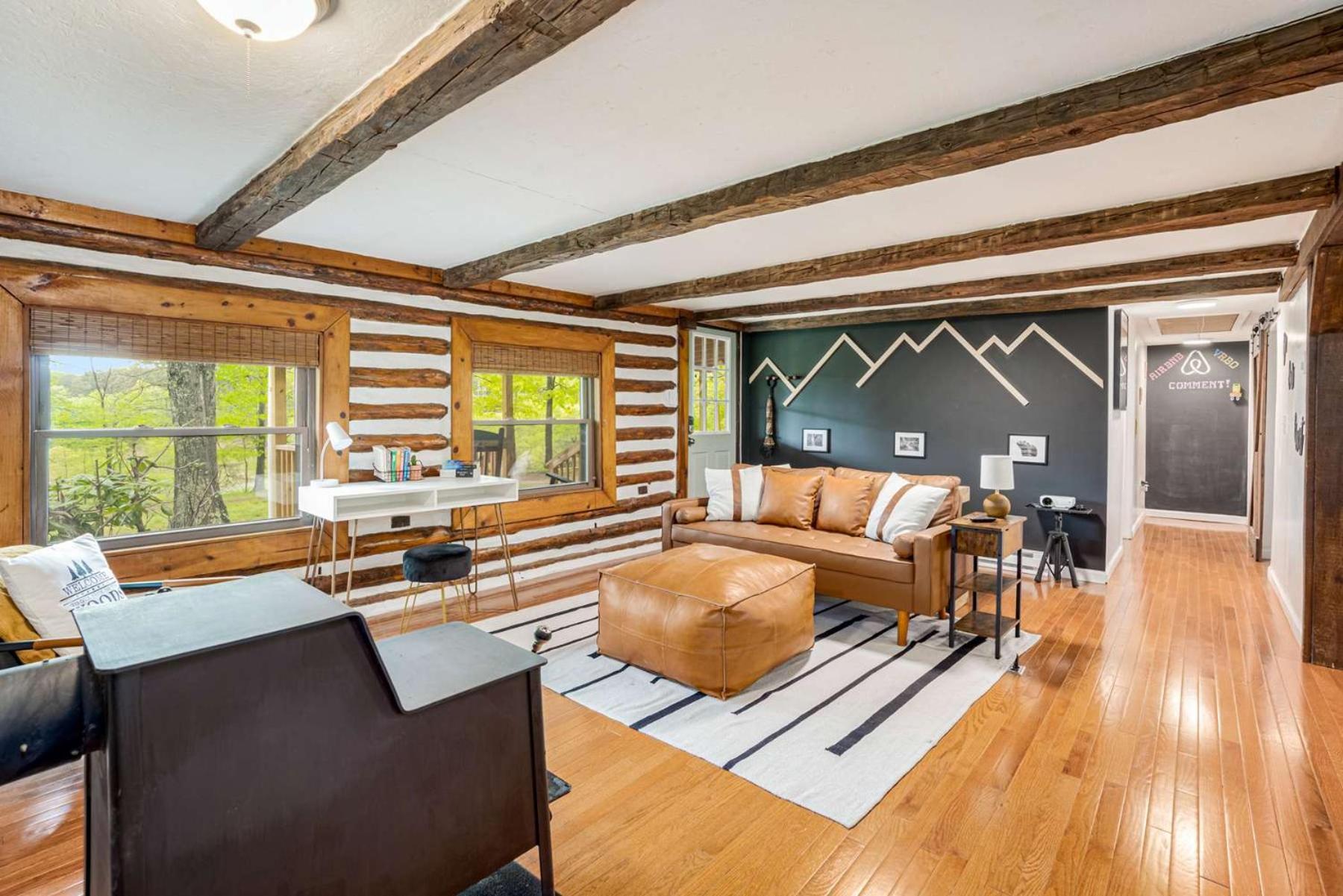 Modernized Log Cabin W Hot Tub Fire Pit & Views Berkeley Springs Exterior photo